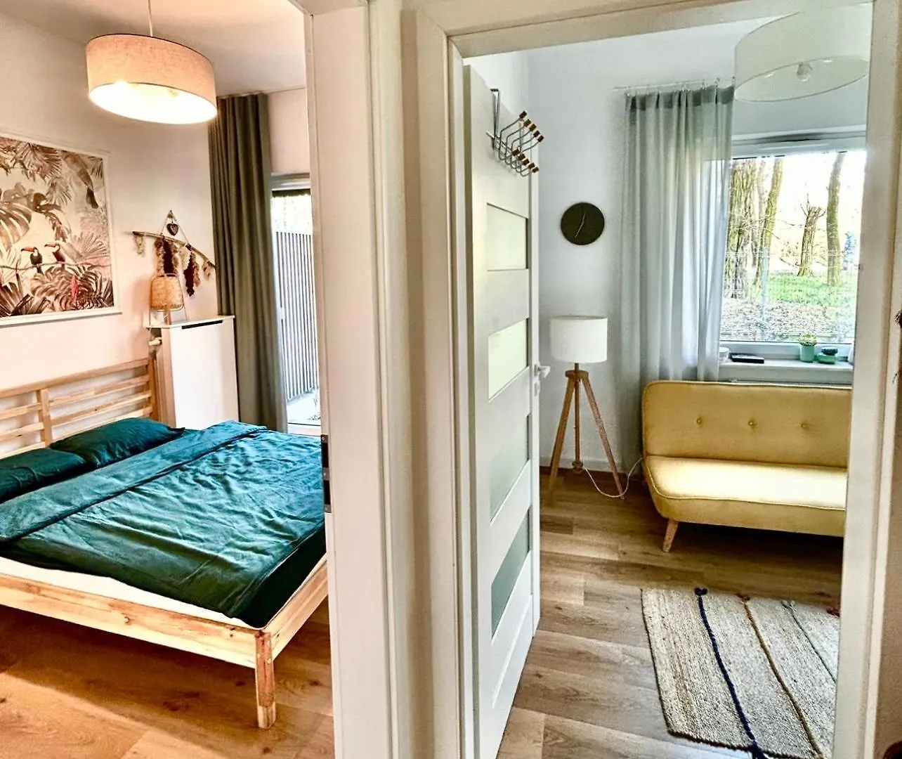 Appartement Stylowy Apartament Z Prywatnym Ogrodem, Widokiem Na Park I Parkingiem - Red Park Poznań